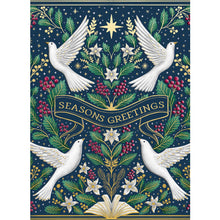 Load image into Gallery viewer, Christmas doves christmas card pack
