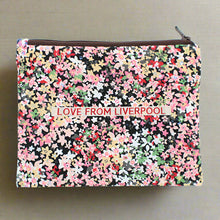 Load image into Gallery viewer, Floral patterned pouch with &#39;Love From Liverpool