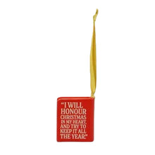Load image into Gallery viewer, A christmas carol hanging decoration