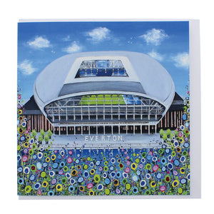 Bramley Moore Dock Stadium floral greeting card
