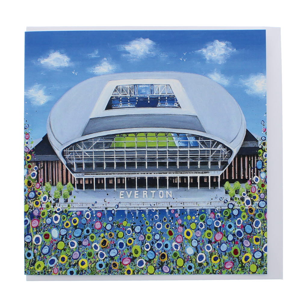 Bramley Moore Dock Stadium floral greeting card