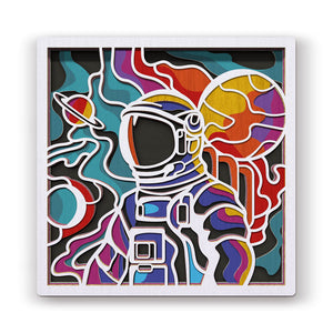 Space wooden art craft kit