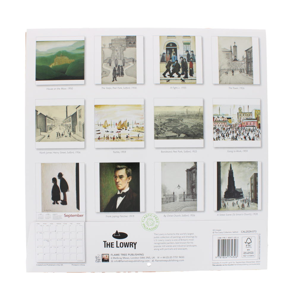 L.S Lowry 2024 Calendar - National Museums Liverpool Shop L.S Lowry 2024 Calendar - National Museums Liverpool Shop