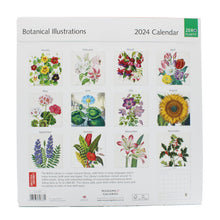 Load image into Gallery viewer, Botanical Illustrations 2024 calendar