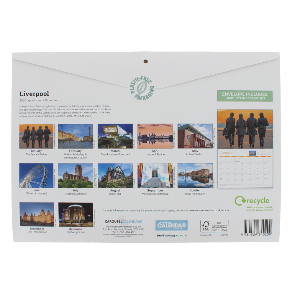 Liverpool 2025 calendar National Museums Liverpool Shop