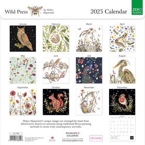 Wild press 2025 calendar