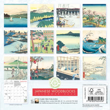 Load image into Gallery viewer, Japanese woodblocks 2026 mini calendar