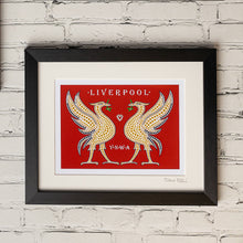Load image into Gallery viewer, YNWA liver bird framed print