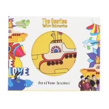 Load image into Gallery viewer, Yellow submarine cork coaster set