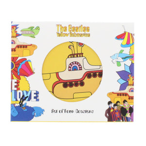 Yellow submarine cork coaster set