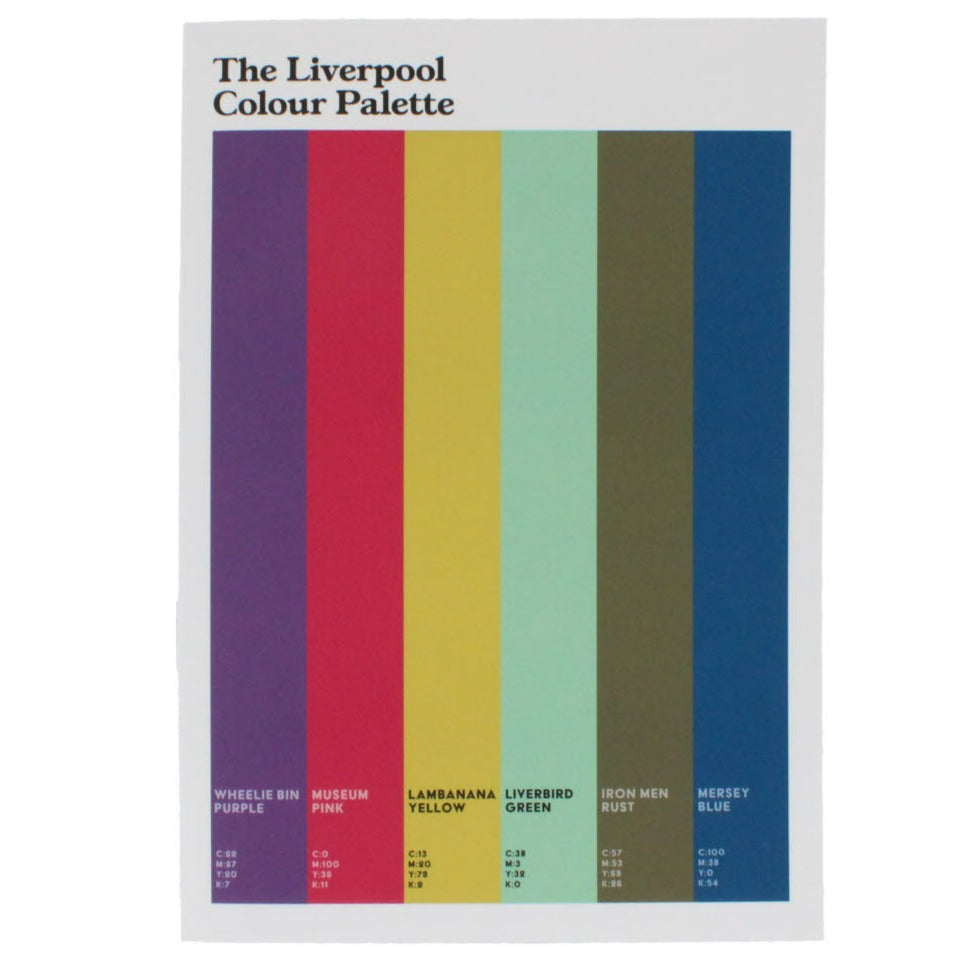 The Liverpool colour palette notebook