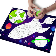 Load image into Gallery viewer, Space clay painting