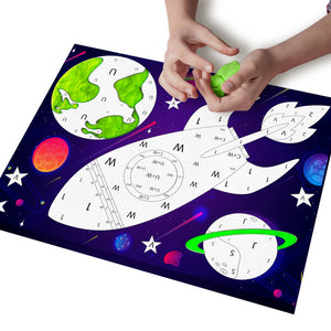 Space clay painting