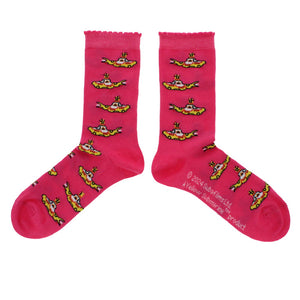 Kids yellow submarine 4-7 socks