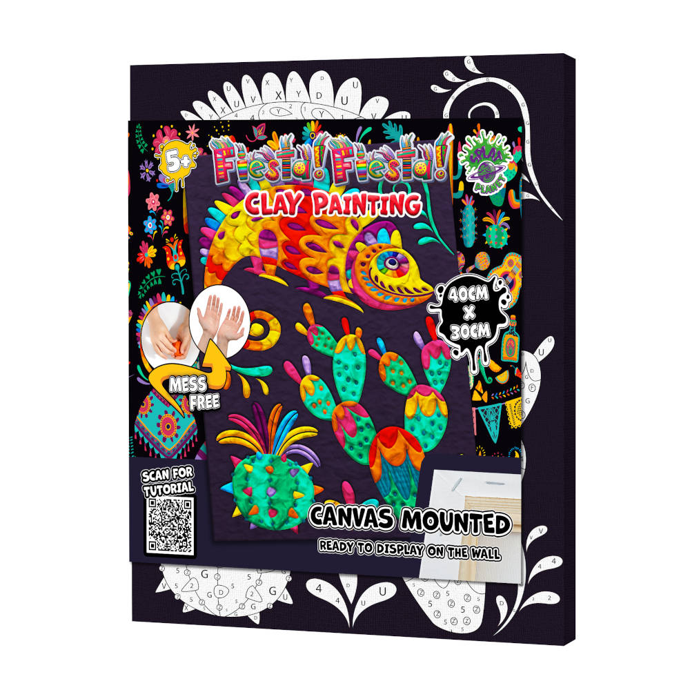 Fiesta fiesta clay painting