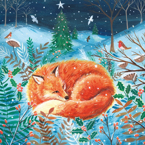 Fox in the Snow Christmas cards - pack of 8