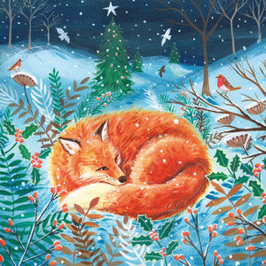 Fox in the Snow Christmas cards - pack of 8