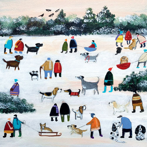 A Walk in the Snow Christmas cards - pack of 5
