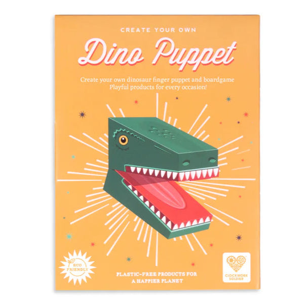 Create your own dino finger puppet