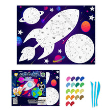 Load image into Gallery viewer, Space clay painting