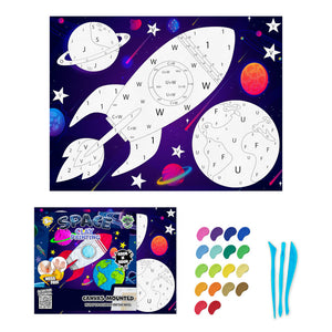 Space clay painting