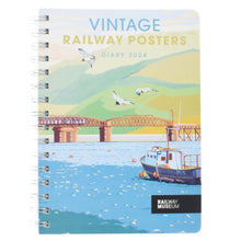 Load image into Gallery viewer, Vintage Railway Posters 2024 diary