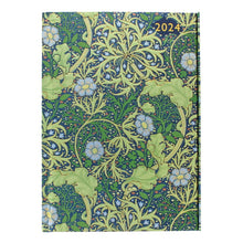 Load image into Gallery viewer, William Morris Seaweed 2024 diary