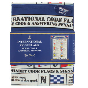 International code flags tea towel