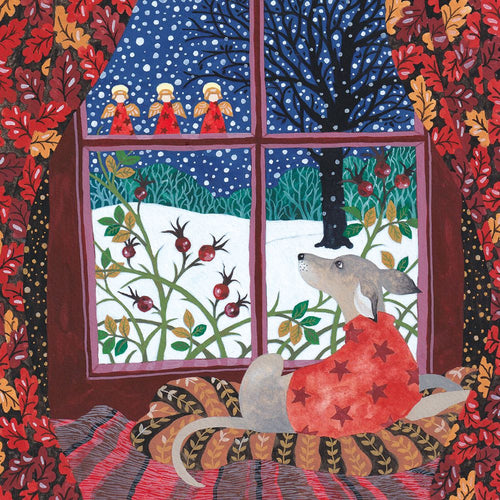 Watching the Snow Christmas cards - pack of 5