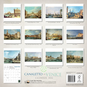 Canaletto Venice 2026 calendar