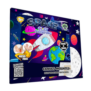 Space clay painting