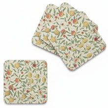 Load image into Gallery viewer, Fruit pattern set of 4 coasters