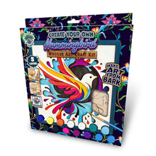 Load image into Gallery viewer, Hummingbird wooden art craft kit