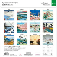 Load image into Gallery viewer, Japanese landscapes 2026 calendar