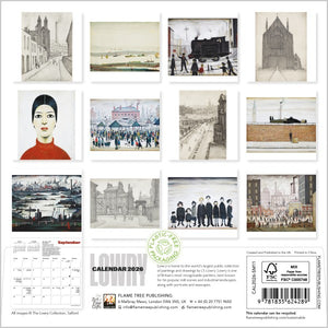 L.S Lowry 2026 mini calendar
