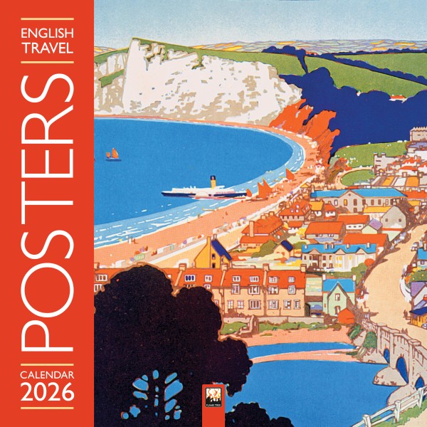English travel posters 2026 calendar