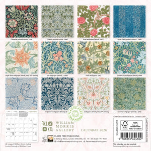 William Morris 2026 mini calendar