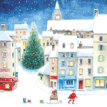 Load image into Gallery viewer, Santa about town christmas card pack