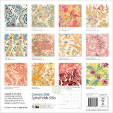 Load image into Gallery viewer, V&amp;A spitalfields silks 2026 calendar