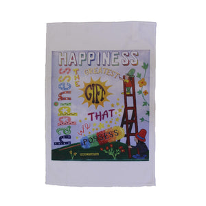 Happiness Tea Towel