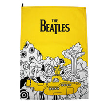 Load image into Gallery viewer, Yellow submarine tea towel