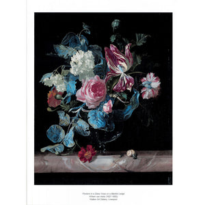 Flowers in a Glass Vase print