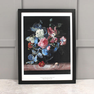 Flowers in a Glass Vase print