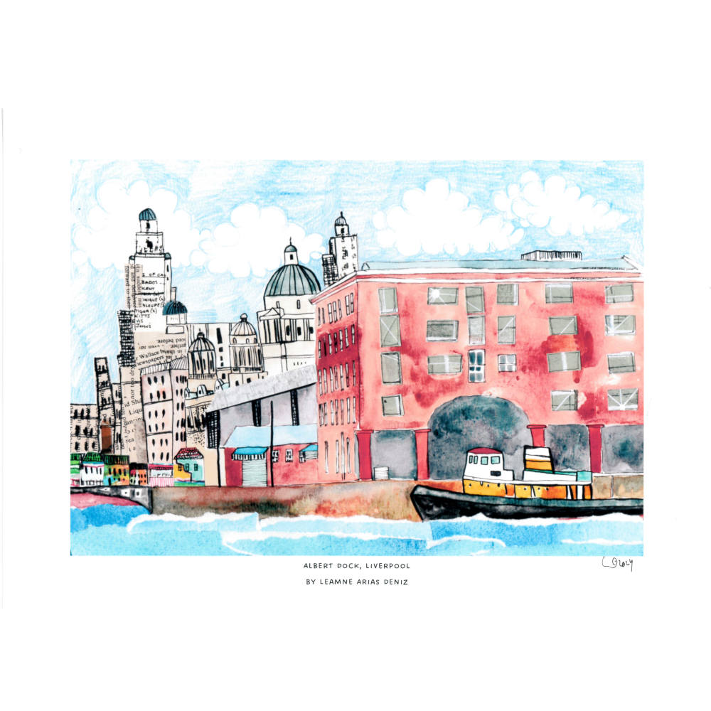 Albert dock, Liverpool print