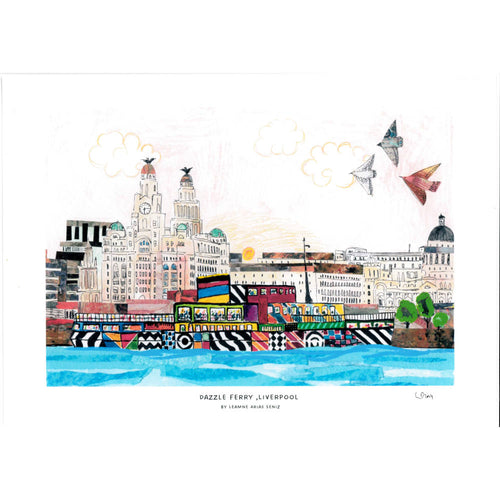 Dazzle Ferry, Liverpool print