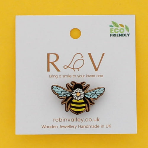 Bee pin badge