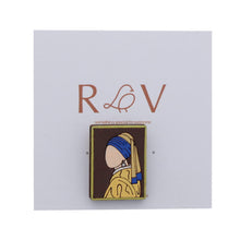 Load image into Gallery viewer, Girl with a Pearl Earring pin badge