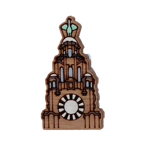 Liver building pin badge