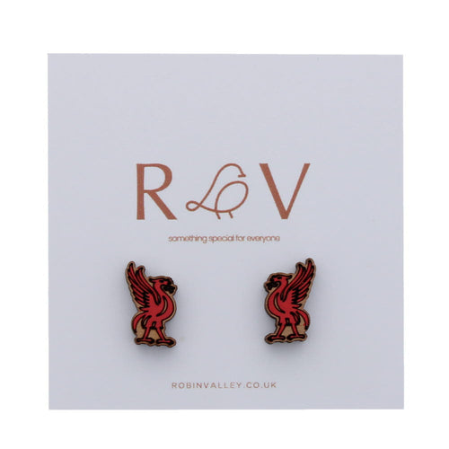 Liver Bird red earrings