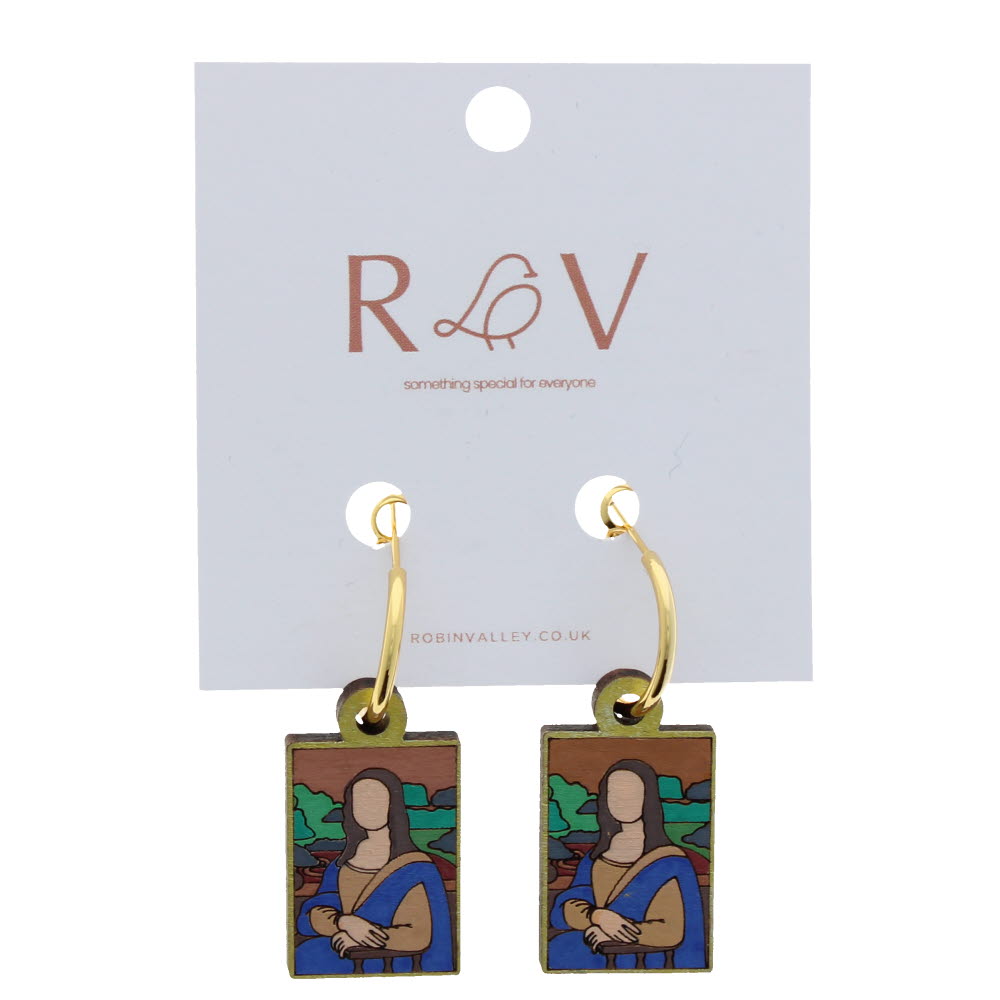 Mona Lisa hoop earrings